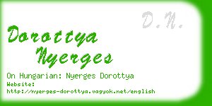 dorottya nyerges business card